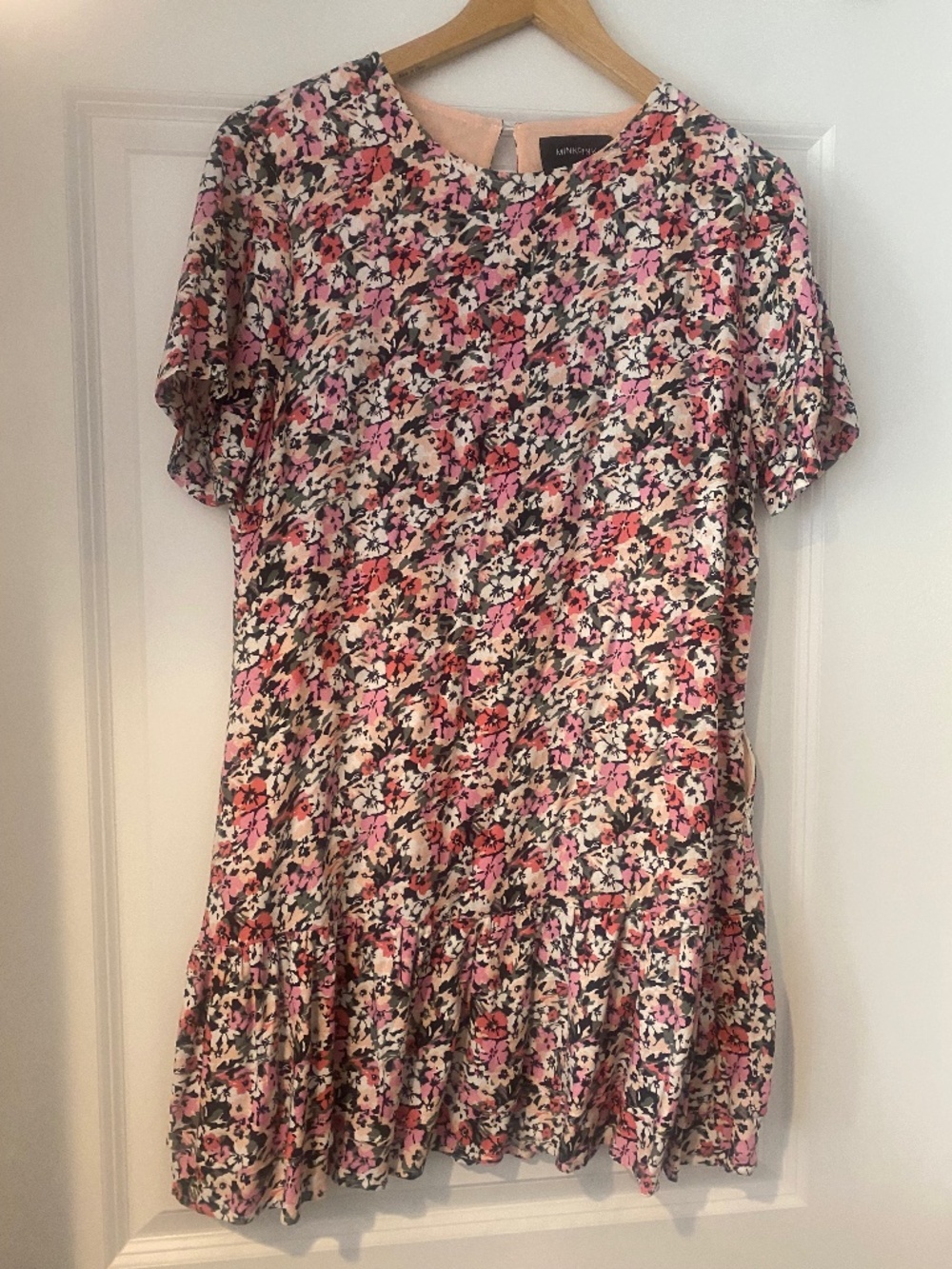 MINKPINK Pink and Black Baby doll Dress Size Large